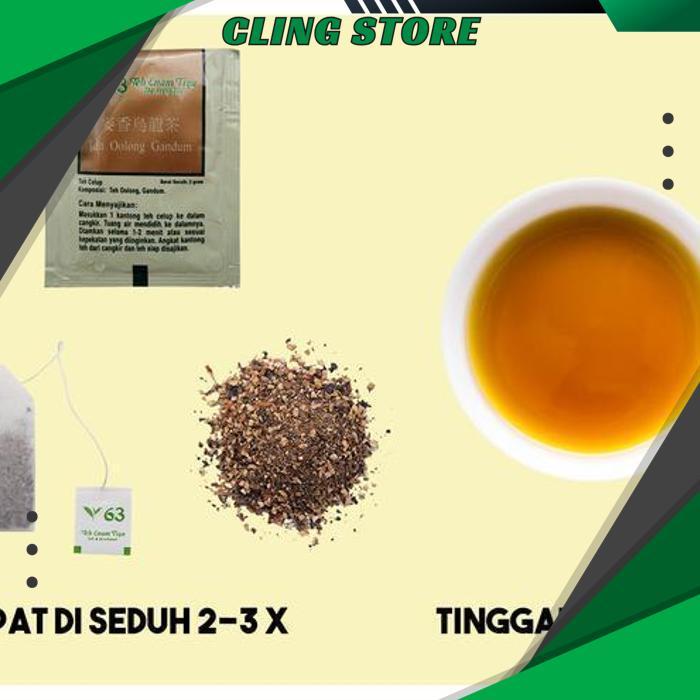 TEH 63 PREMIUM WHEAT OOLONG TEA GANDUM TEA BAG BEBAS ONGKIR
