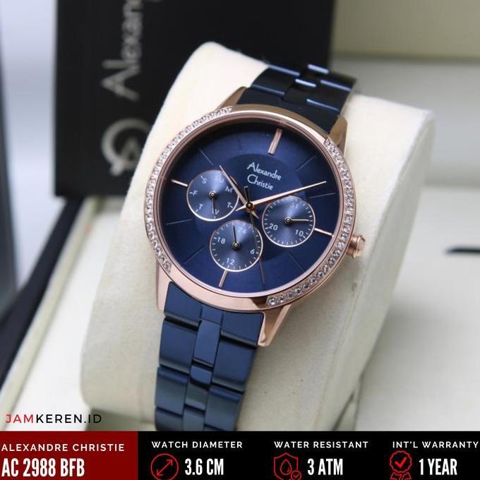 Jam Tangan Wanita Alexandre Christie 2988 AC2988 AC 2988 BF Orinal
