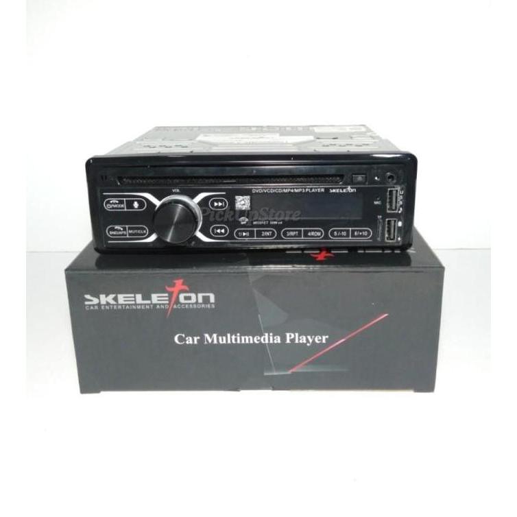 New- Single Din DVD Bluetooth USB Multimedia Player Skeleton