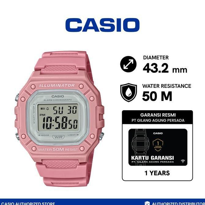 Jam tangan Casio W-218HC-4AVDF