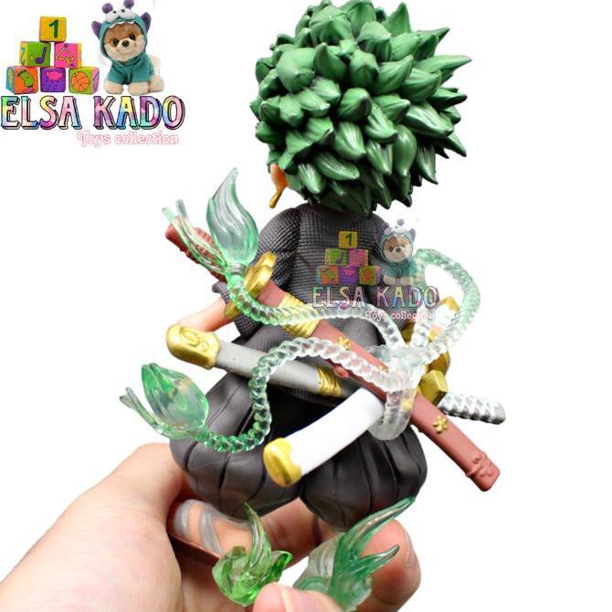 Action Figure Roronoa Zoro Samurai Ver Q Version One Piece Anime