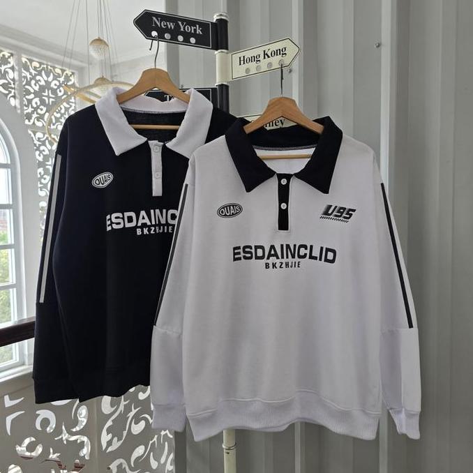 (isi 2 pcs) Jaket Couple Pasangan Esdainclid Colar / Hoodie Couple Pacar / Sweater Couple Wanita Ove