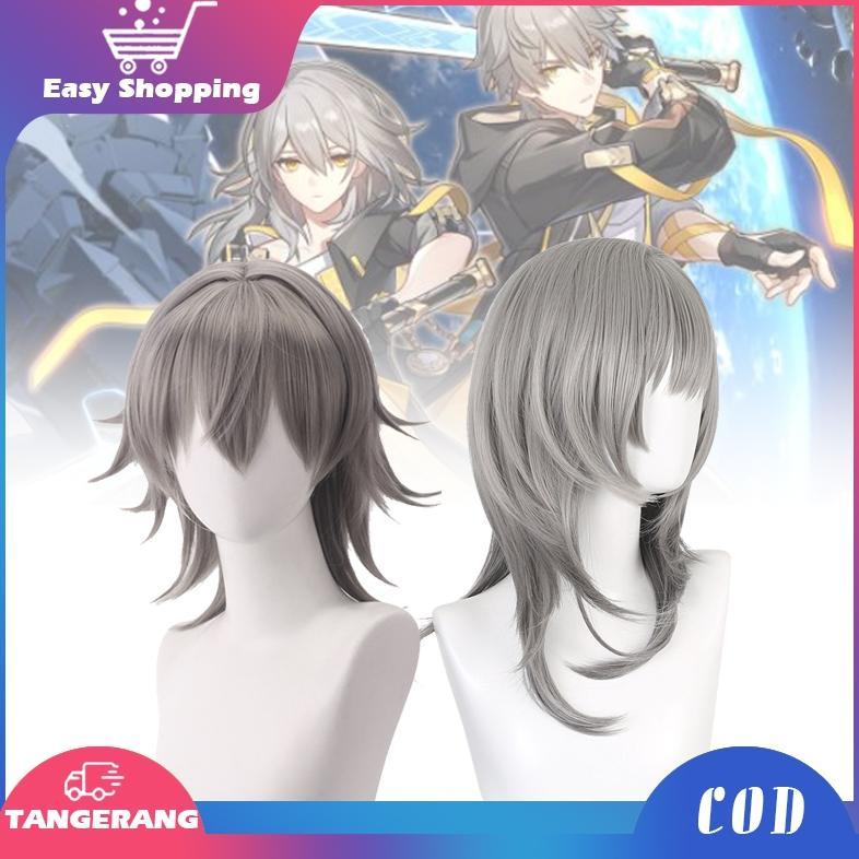 Wig Anime Cosplay Trailblazer Cosplay Female Male Wig Untuk Star Rail Cosplay Promo