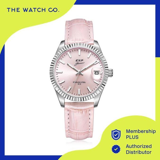 Jam Tangan Expedition Pair Women Quartz Band Silver Pink 32mm E6865LDLSSPN