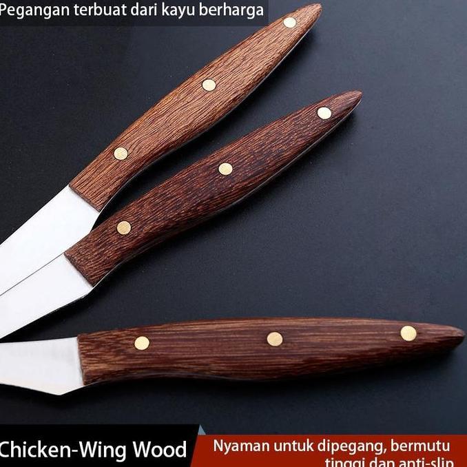 Pisau Ukir Buah / Pisau Garnish / Pisau Carving / Pisau 1 Set Isi 4