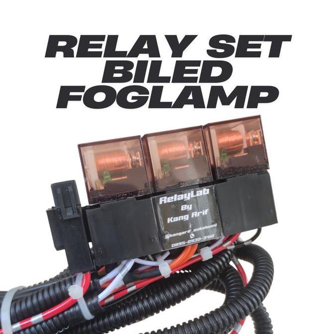 RELAY SET LAMPU BILED FOGLAMP MOBIL SOKET H11 HB3 | AUTO OFF DEVIL EYE | TRIGGER UNIVERSAL | RELAY B