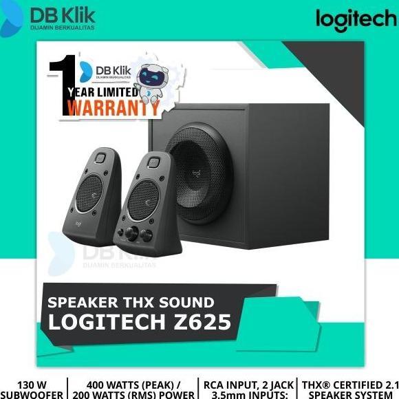 Terlaris Speaker Logitech Thx Sound Z625 With Subwoofer And Optical Input- Z625