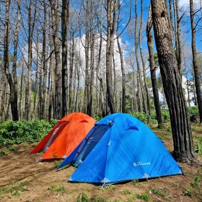 Terjangkau Tenda Camping Outdoor Dobel Layer Kapasitas 4 Orang Frame Aloy