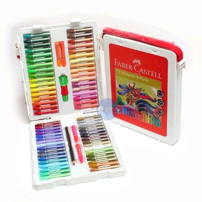 Jokibland55 - Faber-Castell Oil Pastel Crayon 72 Warna + Pensil Warna Set