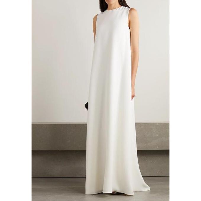 Inner Dress Maxi Katun Tanpa Lengan Sleeveless Basic Panjang 135