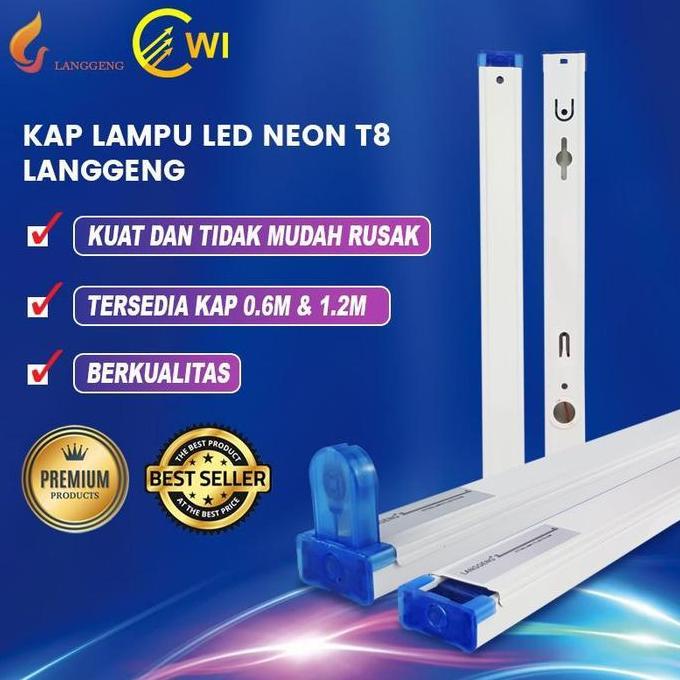 Kap Lampu Tl 120Cm Kap Lampu T8 120Cm Rumah Tl Led Housing 120Cm Putih