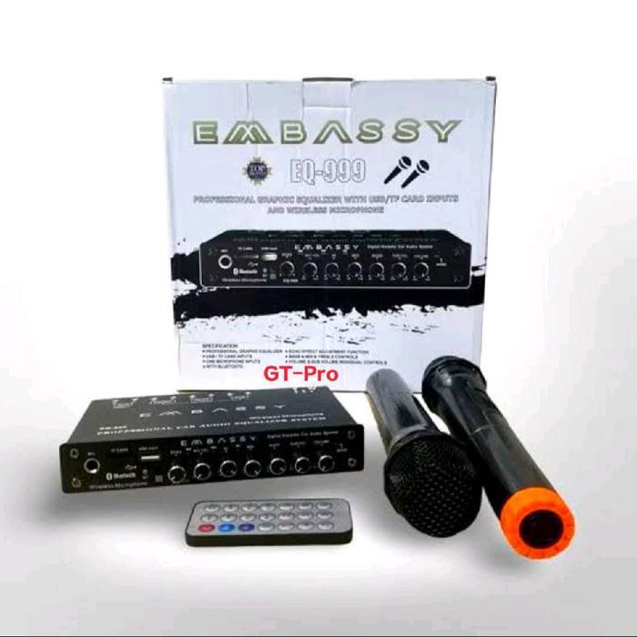 Preamp Mobil Lancer Eq-900Vm Usb/Mmc/Mic, Parametric Equalizer Preamp Embassy Eq-999 Usb/Mmc Bluetoo