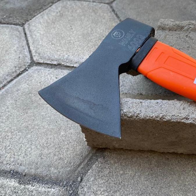 Kapak Gagang Fiber Merek Wanly Kapak Kayu bambu Bahan Baja super Tajam kualitas