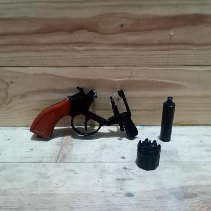 Replica Pistol Cowboy Petasan Dompis Doblis Cap Gun Diecast Metal Kode 378