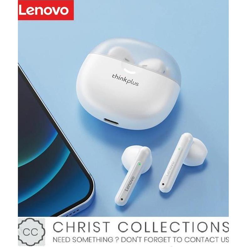Promo LENOVO TRUE WIRELESS BLUETOOTH EARPHONE TWS MINI EARBUDS LP1 PRO Diskon