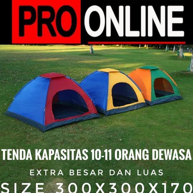 Miliki Tenda Camping Orang 10-11 Dewasa - Tenda Kapasitas 8-9 Untuk Kemping
