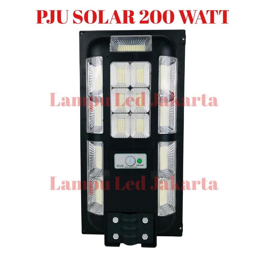 HARGA DISC - Lampu PJU solar 200watt 200w. Street light solar panel 200w PJU LED