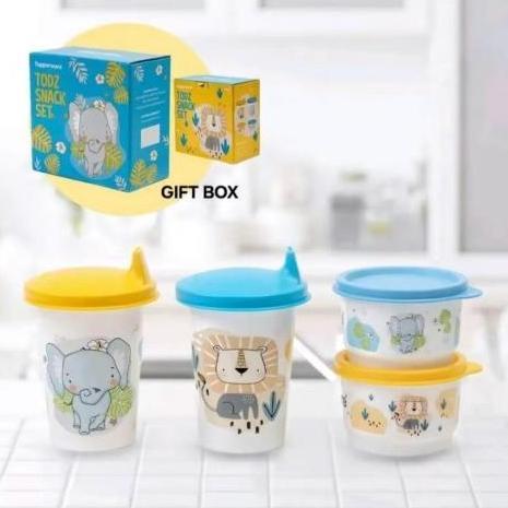 Todz Snack Set Tupperware/Wadah MPASI/Botol Minum Bayi