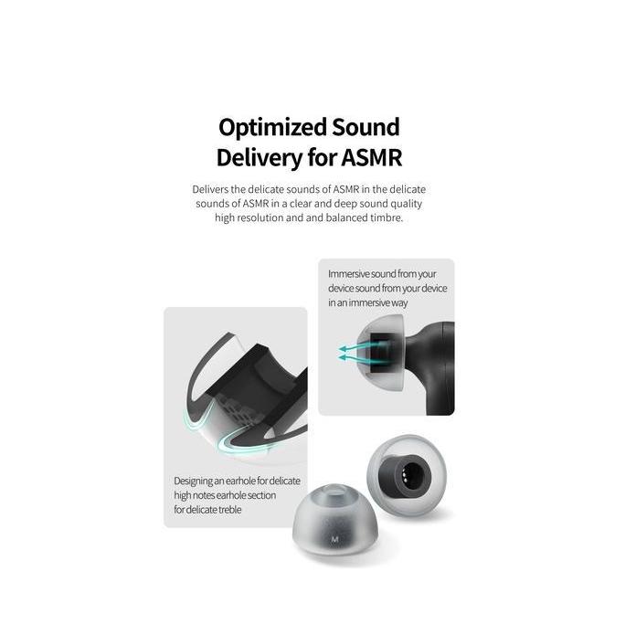 Audioqt- Azla Sednaearfit Max Asmr | Medical Silicone Eartips For Iem & Tws