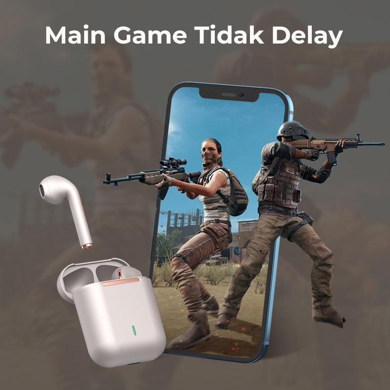 hot deals promo terbaru (hot)basike headset bluetooth tws wireless earphone earbuds gaming original 