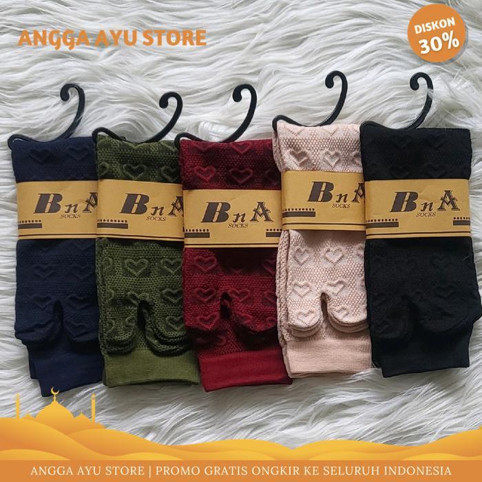 KAOS KAKI EMBOS HATI MOTIF TIMBUL JEMPOL NILON WANITA MUSLIMAH DEWASA PANJANG KUALITAS TERBAIK