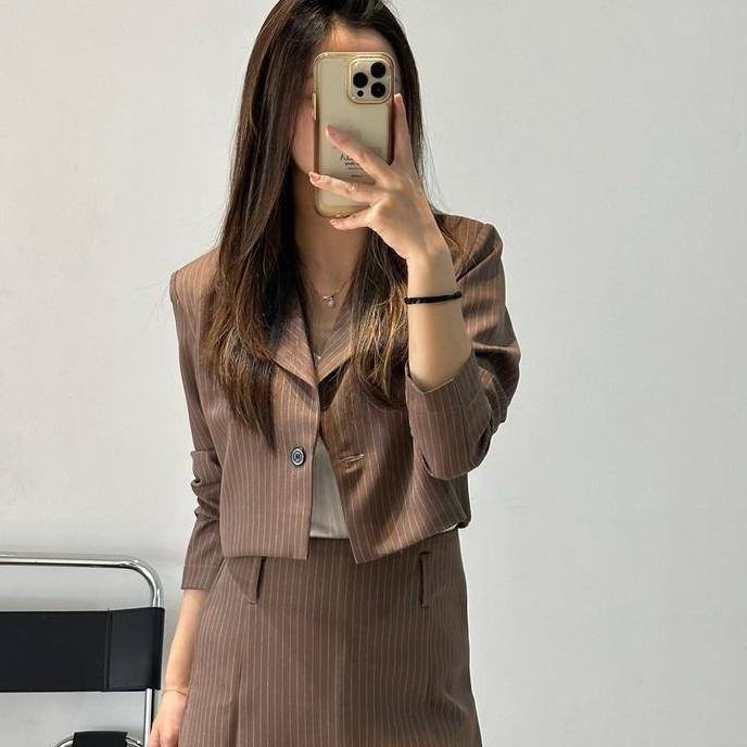 Tyler Crop Blazer / Outer Crop / Korean Blazer