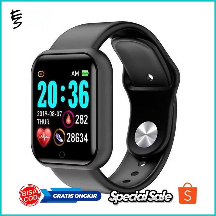 ECLIPSESUPPLY SC-COD SMARTWATCH Y68 -D20 JAM TANGAN WANITA/PRIA/COUPLE TERMURAH TERLARIS