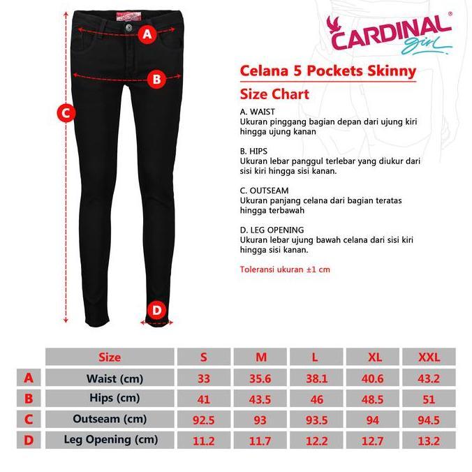 CARDINAL GIRL CELANA JEANS 40 (HITAM)