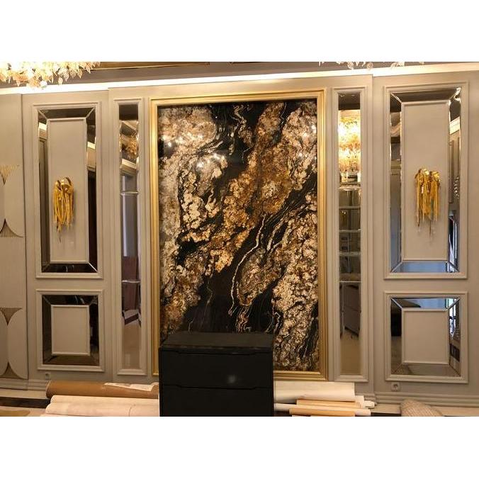 [ TERMURAH ] Kaca Cermin BEVEL BRONZE Kotak 20 x 20cm Dekorasi Dinding