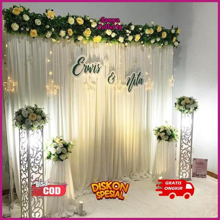 SANYACOLLECTS BACKDROP KAIN SATIN LEMBUT SATIN KILAP FILAMIN BACKDROP DEKORASI KAIN KAIN DEKORASI LA