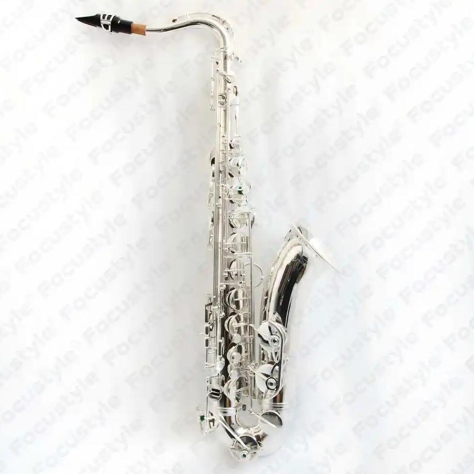 Bb Tenor Saxophone High Quality Silver Plate Performance Instrument Saxophone Tenor With Case