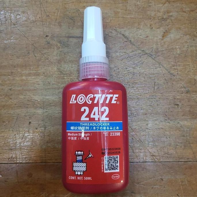 Promo Loctite 242 Biru Medium Strength / Lem Baut / Threadlocker Blue 50 ml Diskon