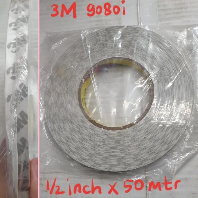 Promo Double Tape 3M 9080i Tissue Original Lebar 0.5inch (12mm x 50mtr) Diskon