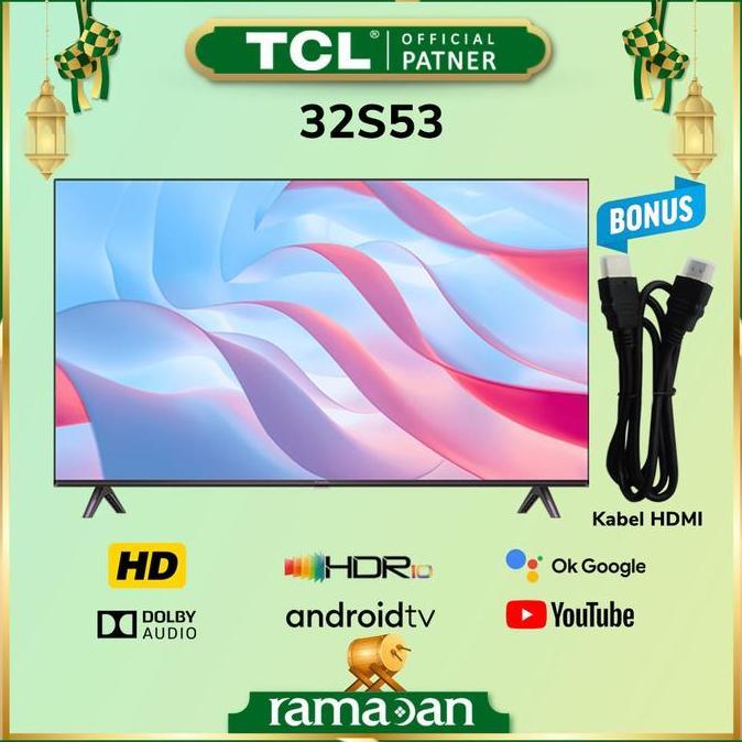 Terlaris Tv Tcl 32 Inch Smart Android Ifalcon 32S53/32S55 Google Tv