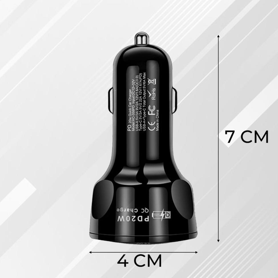 BESTPROMO CHARGER HP MOBIL CAR CHARGER 4 PORT USB & TYPE C FAST CHARGING CAS HP MOBIL PRAKTIS MULTIF