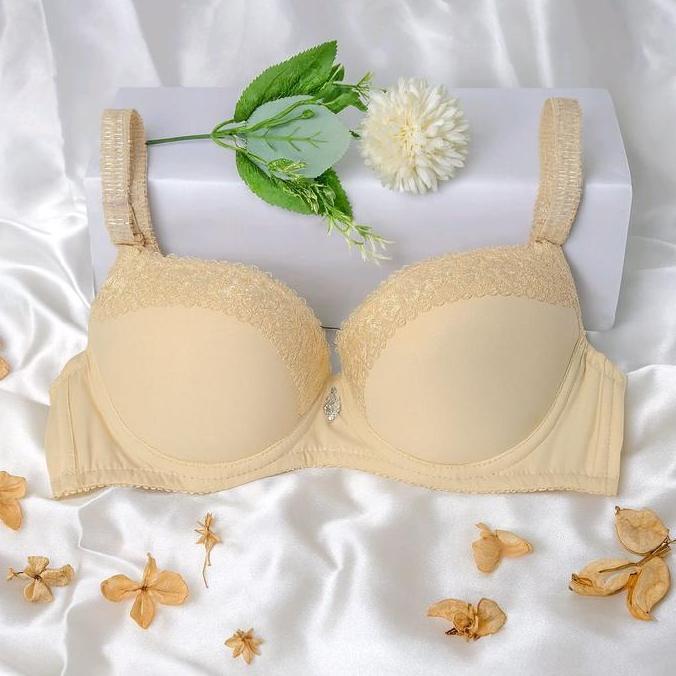 Promo Bra Remaja Busa Tebal Kawat Push Up Beha Wanita Cantik Super Montok Kait Kancing 2 Bra Sexy Cu