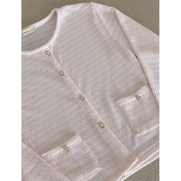 Fwdaily - Lucy Cardan ( Knit Cardy Crop- Cable Knit- Cardy Wanita Kancing)