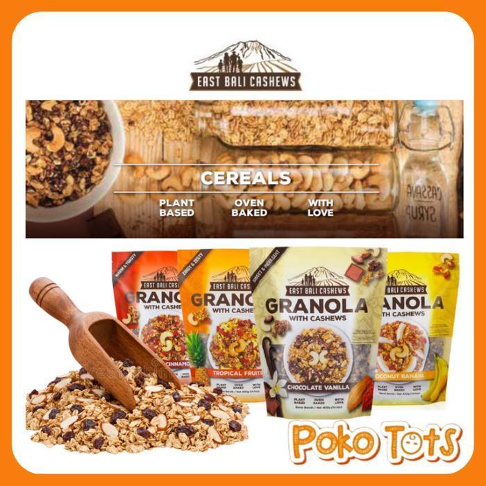 PROMO Yava East Bali Cashews Granola 400gr Oats Cereal Sereal Oat Natural Vegan Oatmeal Yava