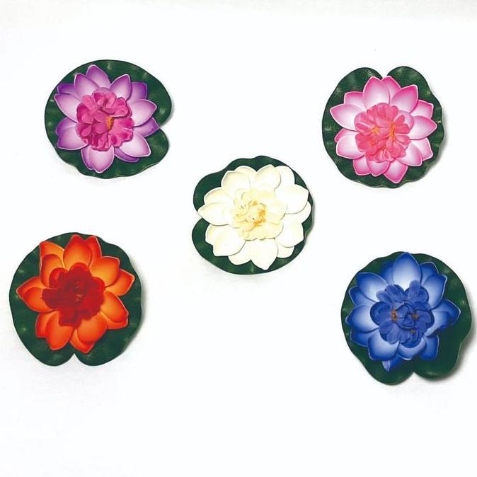 New- bunga teratai plastik bunga hiasan kolam ikan air bunga lotus plastik