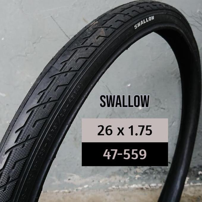 Promo Ban Luar Swallow Deli Tire 26 x 1.75 Sepeda Federal Touring 47-559 Diskon