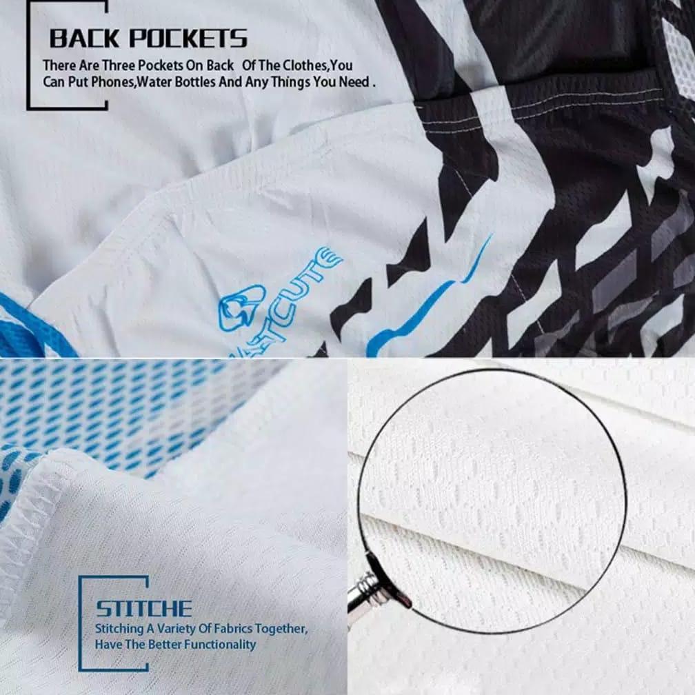 pengiriman cepat Setelan Kaos Jersey Sepeda dan Celana Sepeda Set BMC MTB Roadbike Unisex