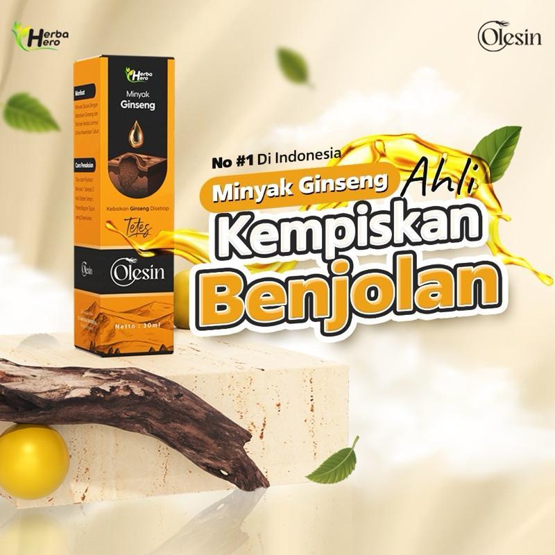 Olesin Id Original 100% Asli Minyak Ginseng Obat Benjolan, Kelenjar Getah Bening, Tumor, Kanker