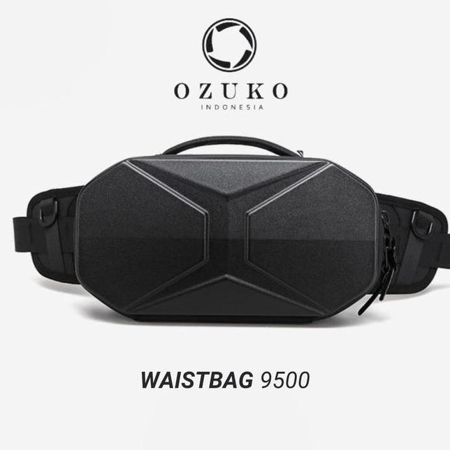 Ozuko Waist Bag 9 Tas Slempang Pria Pinggang Waistbag Slingbag