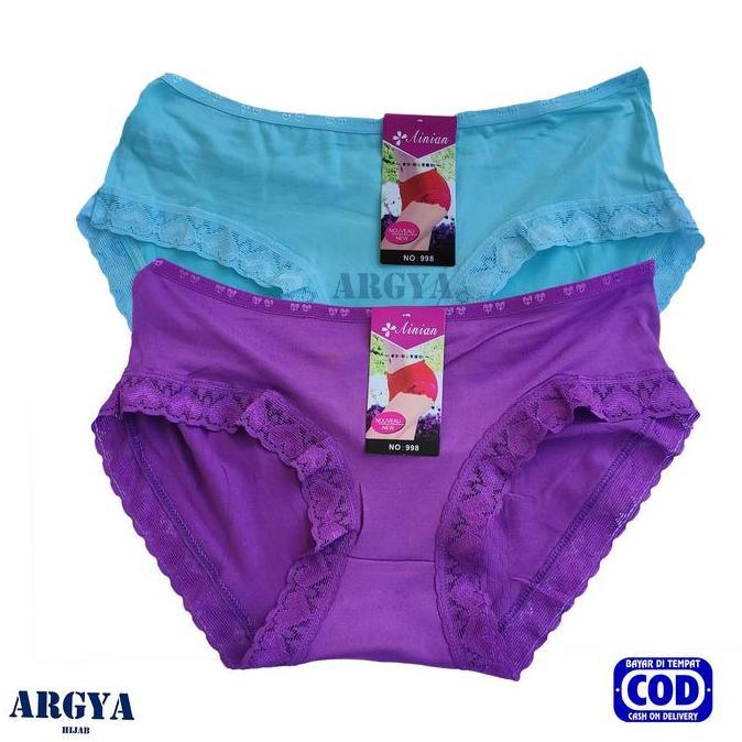Murah 3 Pcs Celana Dalam Perempuan Renda Sempak Wanita Non COD