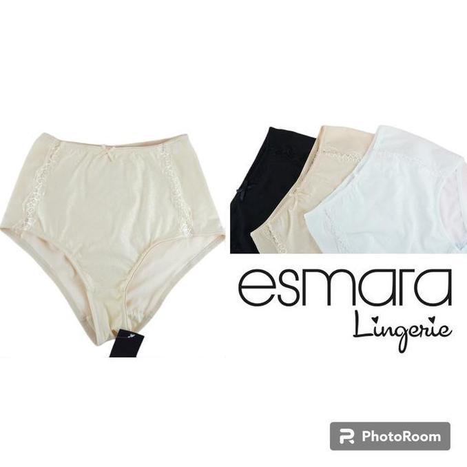 Murah CELANA WANITA SEMI KORSET PANTY HIGH WAIST M L ESMARA CELANA DALAM MAXI ES1907 Non COD
