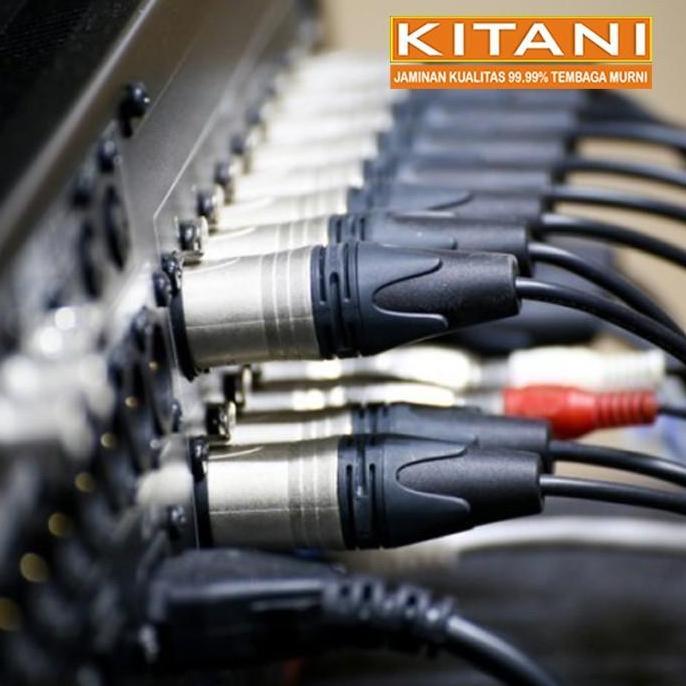 Kabel Cabang 1x Jack Akai L Mono BK to 2x Akai Cewe/Female - Geisler