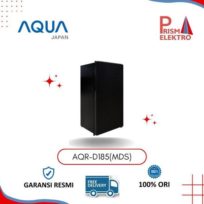 Kulkas Aqua AQR-D181(DS) Free Ongkir 1 Pintu Dark Silver 150 Liter