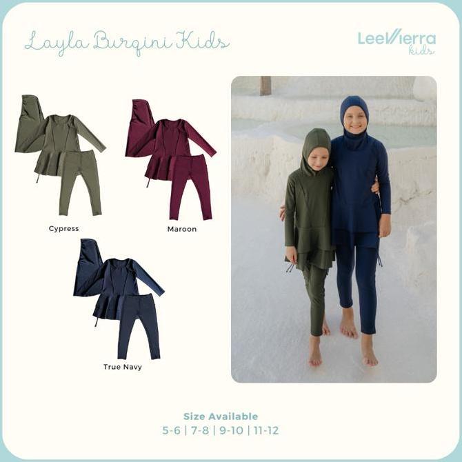 Promo Lee Vierra Layla Burqini Kids, Baju Renang Muslim Anak Diskon