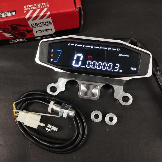 SPEEDOMETER KTM SET PANGKON CNC KT3 DIGITAL RIDE IT SPIDOMETER KTM SET KABEL DAN MAGNID SENSOR DIGIT