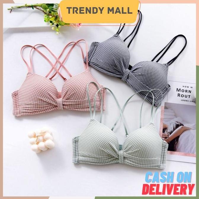 Promo 093 Bra Wanita Pakaian Dalam Jepang Tanpa Kawat Premium Asian Style Bh Busa Diskon